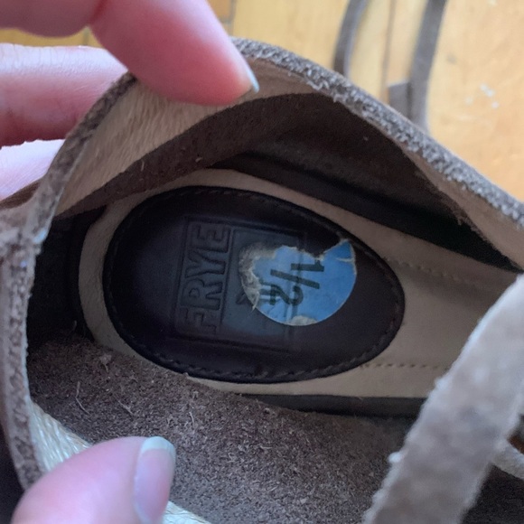 Frye Sofia lace up brown Suede Women's Sandals - Picture 5 of 5